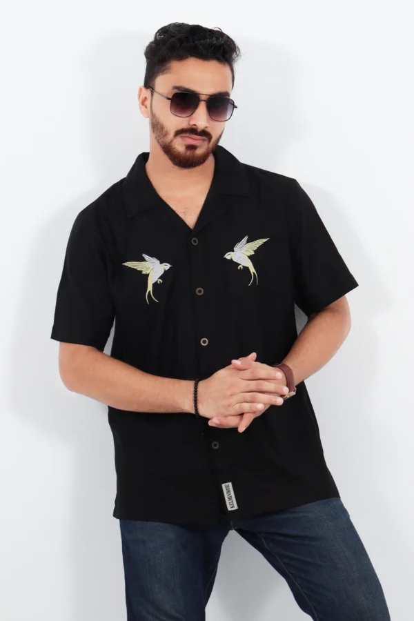 CUBAN PREMIUM SHIRT – RELAX FIT- Black